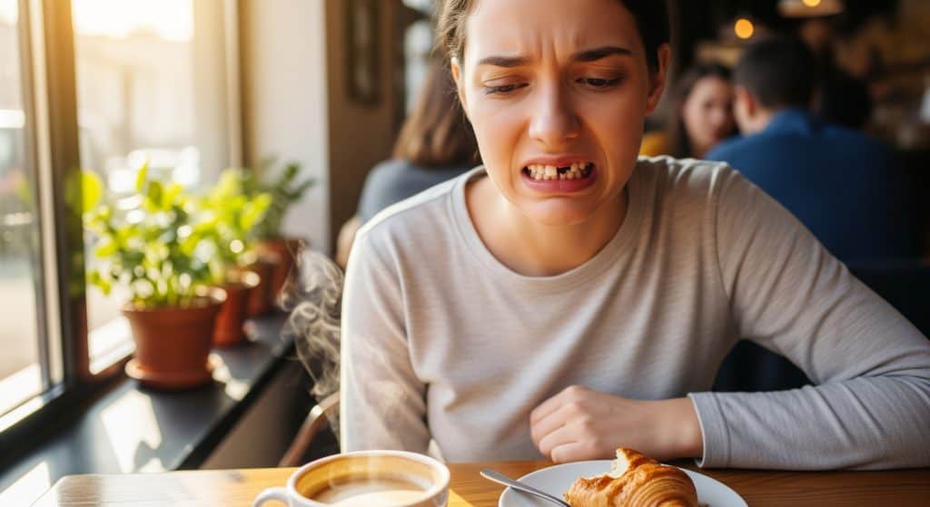 אישה עם שיניים פגומות לפני טיפול, דימוי עצמי נמוך