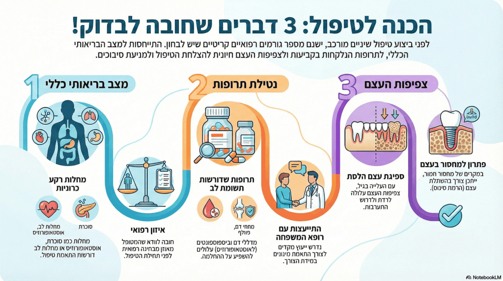 לוקס דנטל גרופ | למה השתלות שיניים לגיל הזהב מומלצות ביותר? אינפוגרפיקה של טיפול השתלת שיניים לגיל הזהב